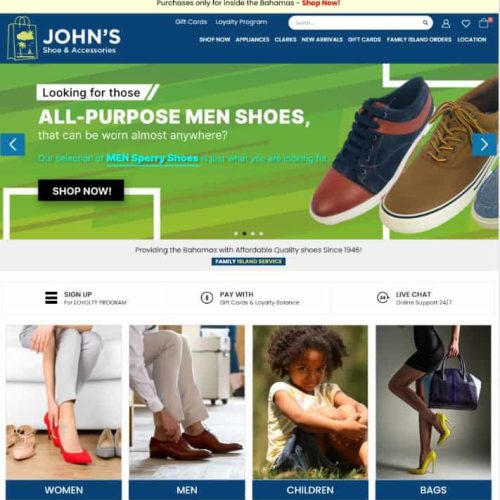 Website_John Shoes (RETAIL & ECOMMERCE)